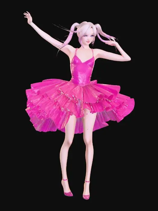 3D model for Pink Velvet Rhapsody