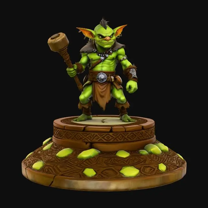 3D model for Emerald Goblin Warlord