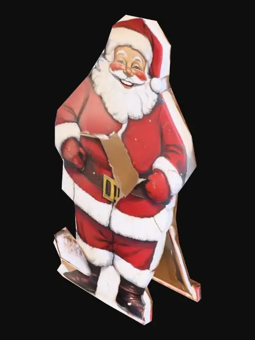 3D model for Tattered Santa Cutout, #Christmas2025#