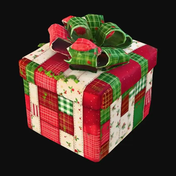 3D model for Festive Quilt Gift Box, #Christmas2025#