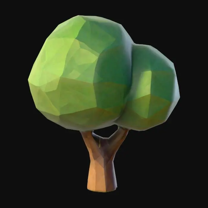 3D model for Low poly tree
