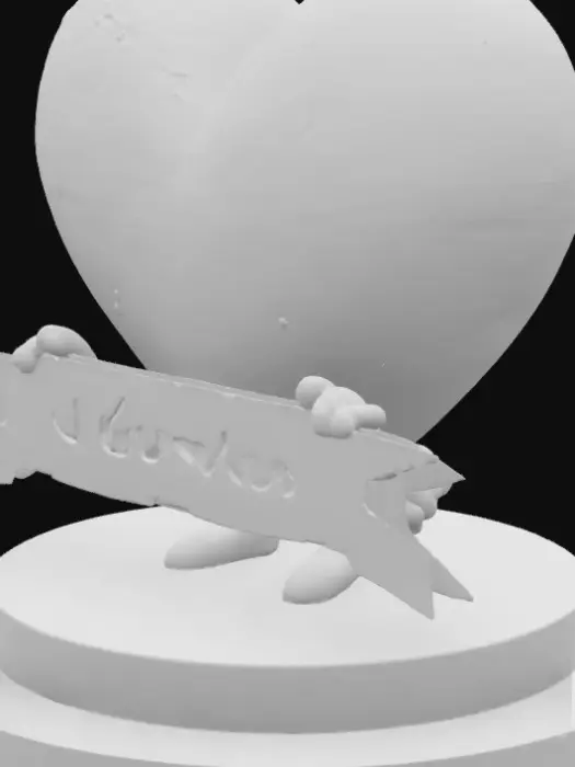 3D model for 🥰 te amo