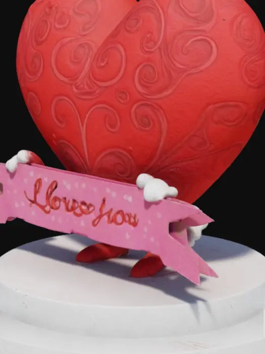 3D model for 🥰 te amo