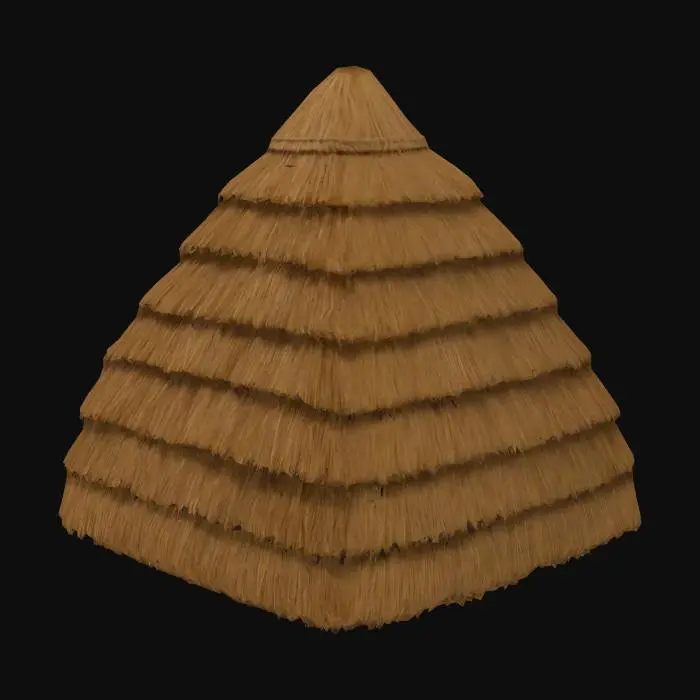 3D model for Straw roof
