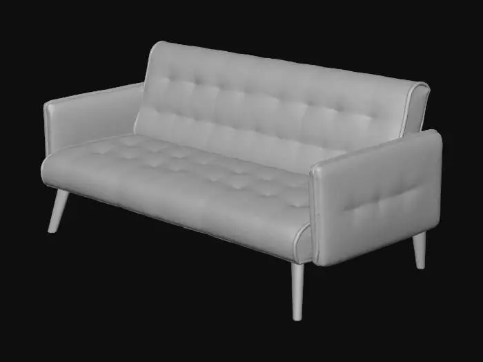 3D model for Chocolate Mid-Century Sofa