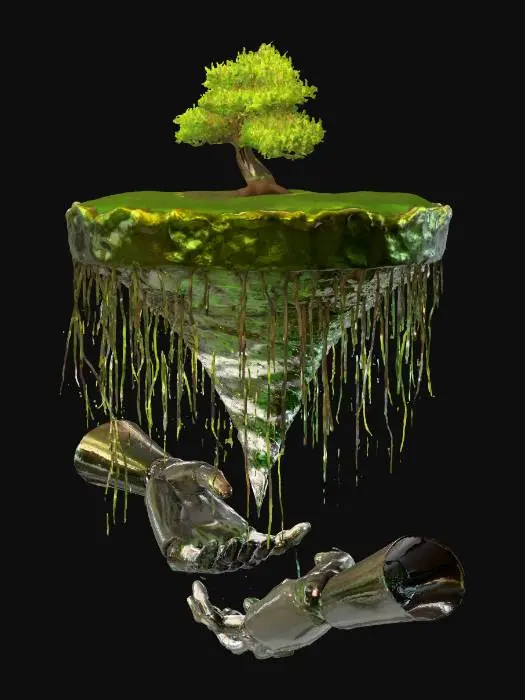 3D model for Harmony of Nature and Machine