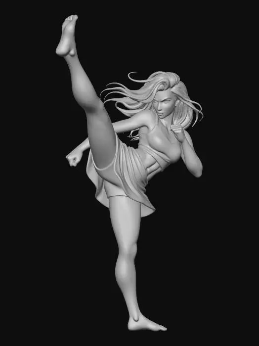 3D model for Dragon Kick