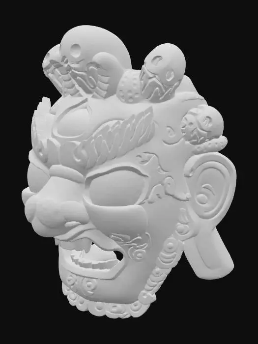 3D model for Bhairava Mask