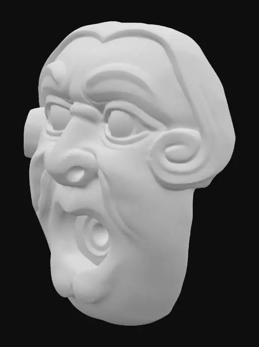 3D model for Stone Mask Face