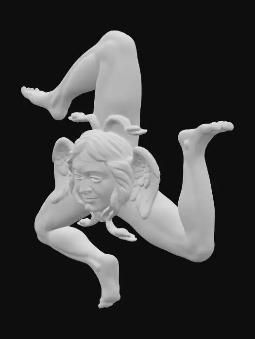 3D model for Triskelion Medusa Relief
