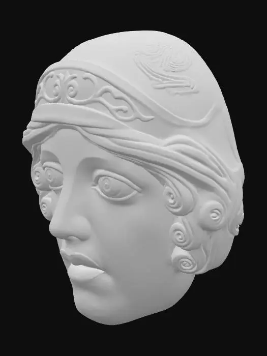 3D model for Atena Statue Head