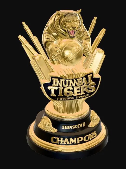 3D model for Mumbai Tigers Premier League Season 8 Champions