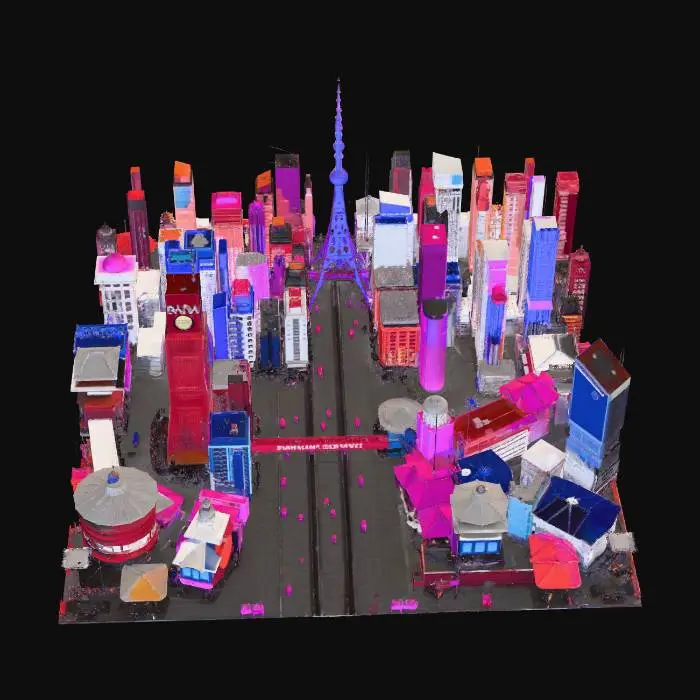 3D model for SAN FRANSOKYO
Interactive City Grid