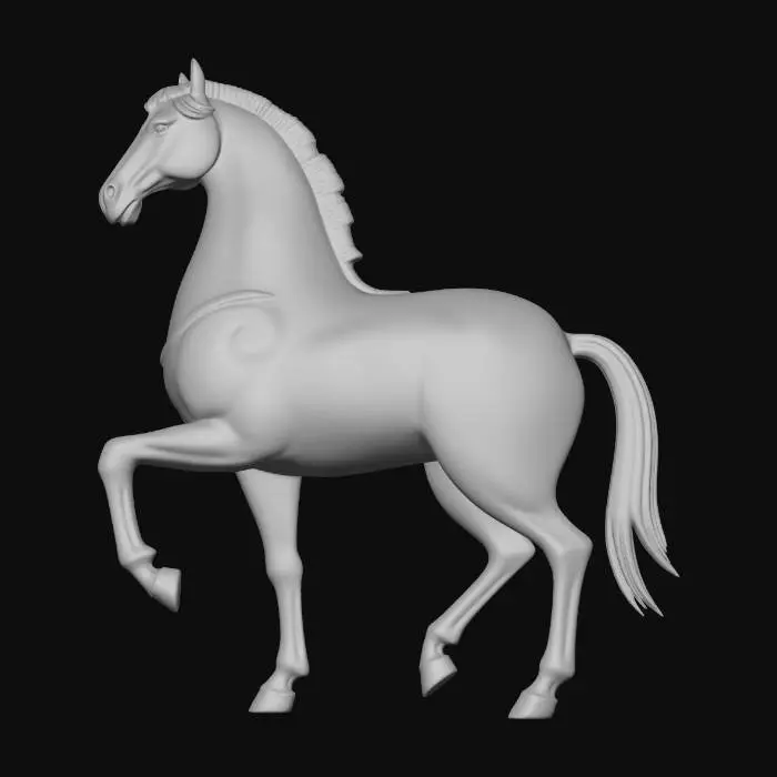 3D model for Tang Dynasty horse sculpture