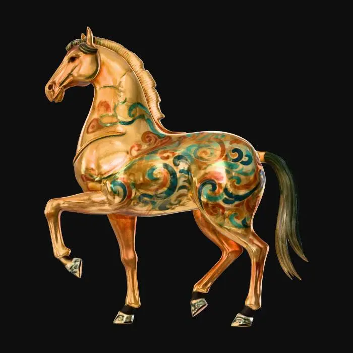 3D model for Tang Dynasty horse sculpture