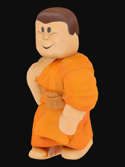 3D model for Monk Minifigure