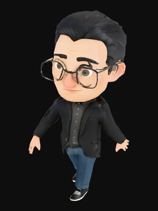 3D model for Character in Glasses
