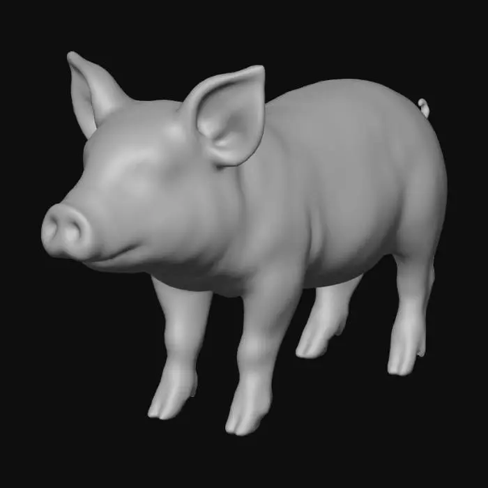3D model for Piglet Charm