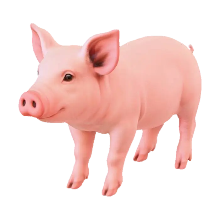 Modello 3D Piglet Charm - Cute, generato dall’IA