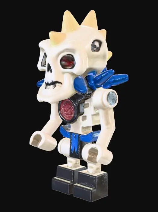 3D model for Skeleton Warrior Minifigure
