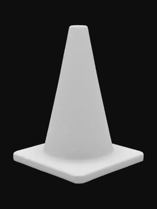 3D model for Traffic Cone on Pavement