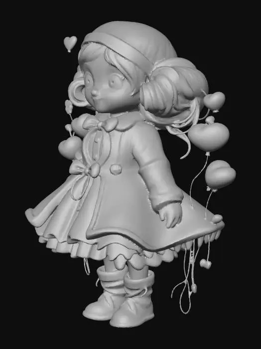 3D model for Heartfelt Child