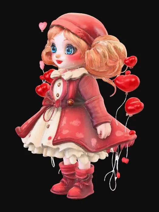 3D model for Heartfelt Child