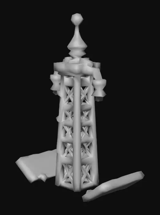 3D model for Tesla Tower