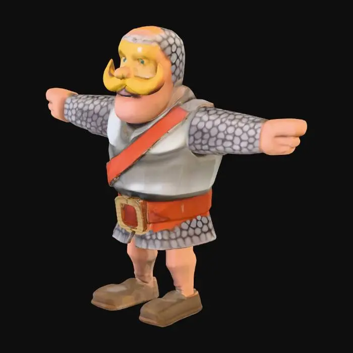 3D model for Barbarian Knight