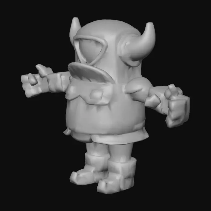 3D model for Clash Royale Mini pekka