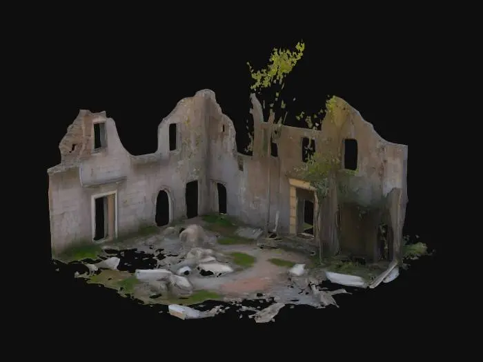 3D model for AbandonedVillage, Structure, Ruins, Decadent, Beautiful, Ema, Rubble