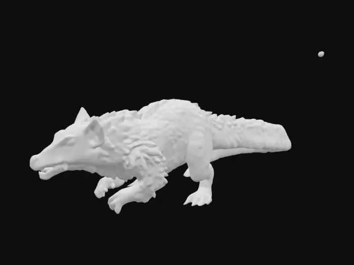 3D model for Dragon Silhouette