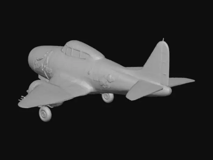3D model for Vintage Fighter Plane