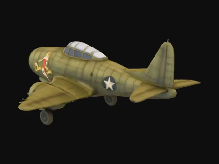 3D model for Vintage Fighter Plane