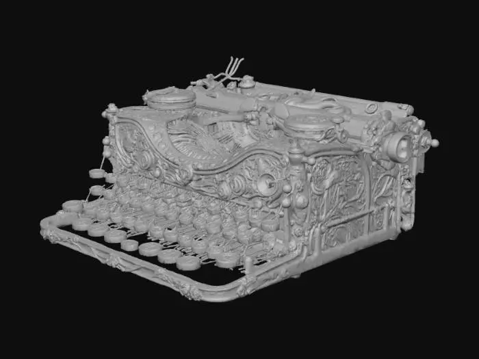 3D model for Steampunk Octopus Typewriter