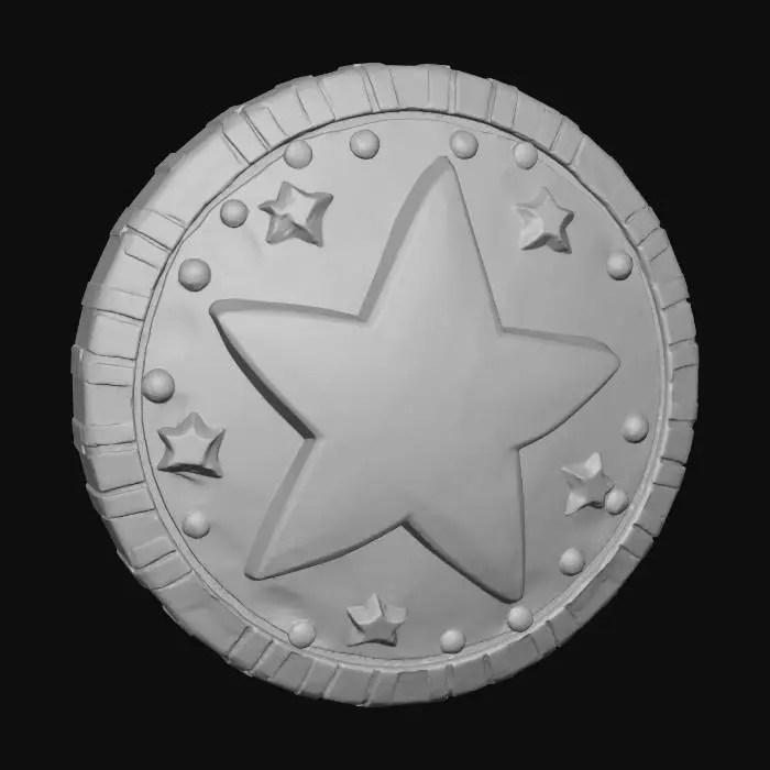 3D model for Bomberman64 style Coin