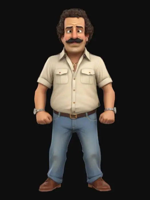 3D model for Pablo Escobar Character