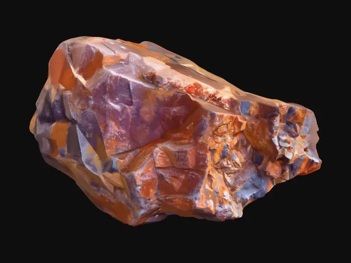 3D model for Rusty Iron Boulder