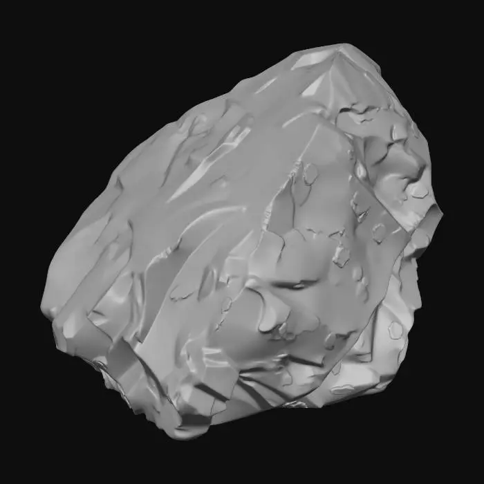 3D model for Rugged Boulder