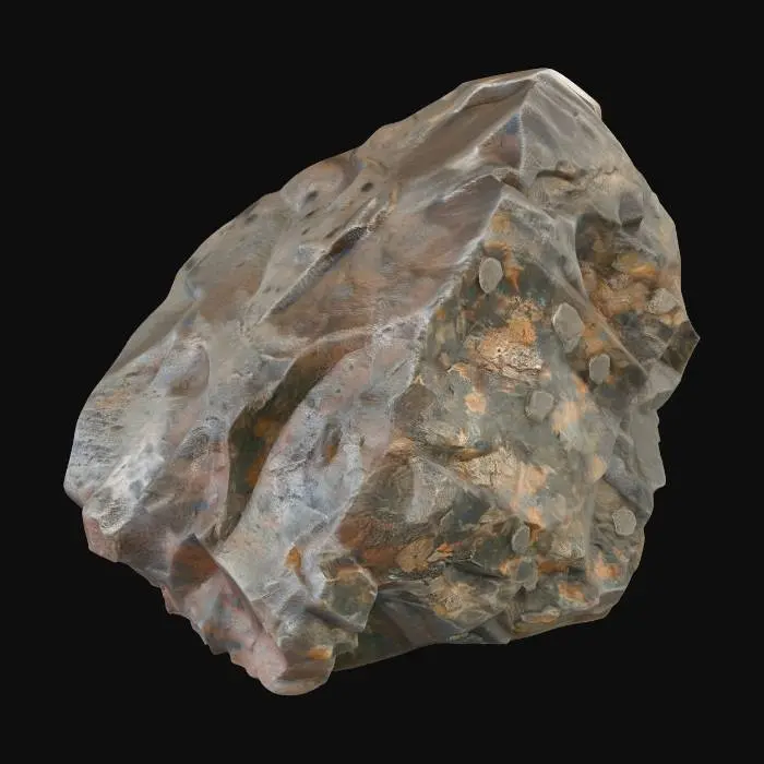 3D model for Rugged Boulder