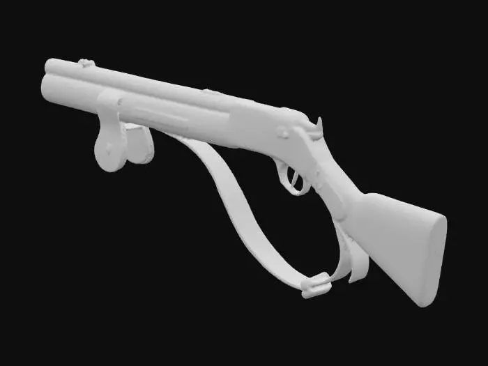 3D model for wild west rifle
