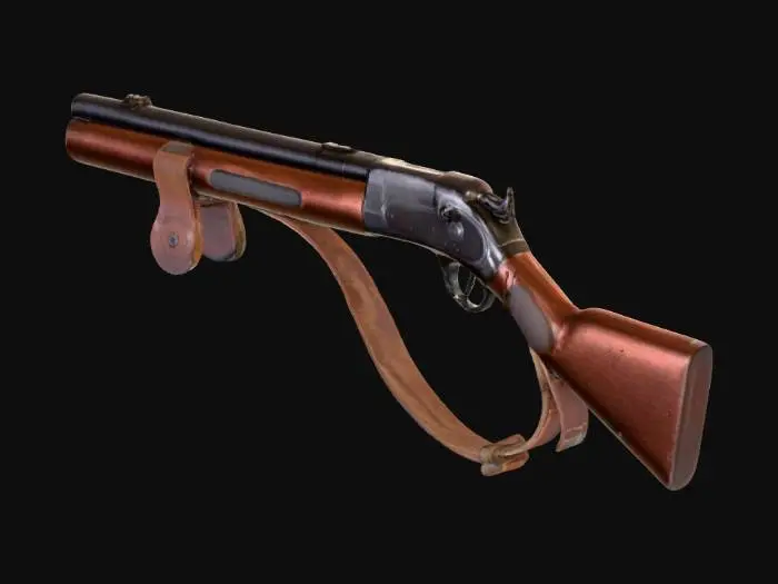 3D model for wild west rifle