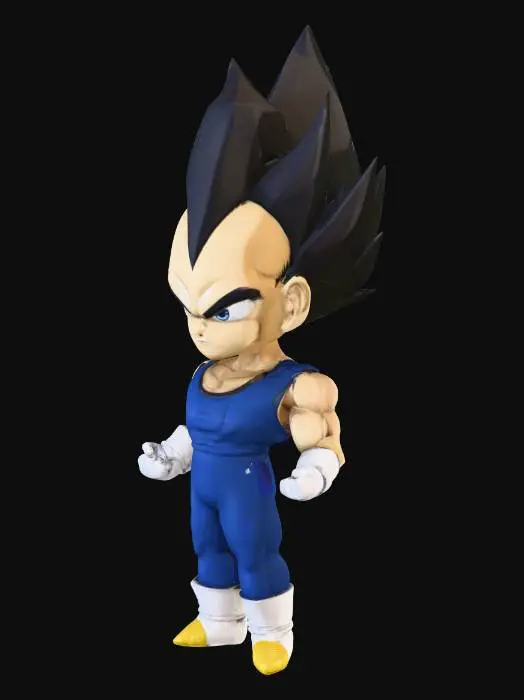 3D model for Vegeta Chibi Version