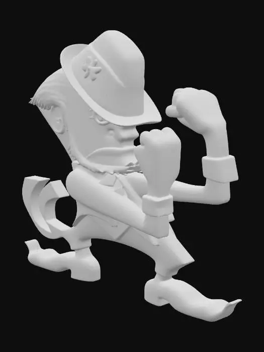 3D model for Leprechaun Mascot