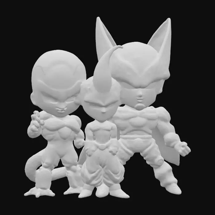 3D model for Dragon Ball Villains Trio