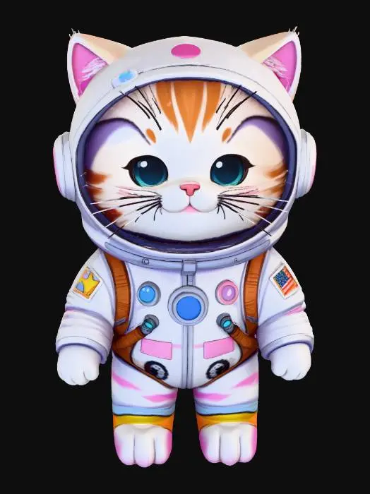 3D model for Cosmic Kitty Adventure