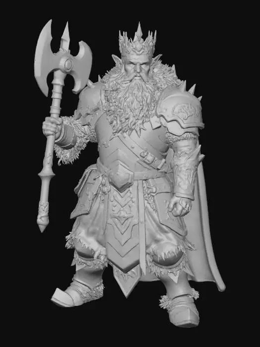 3D model for Dwarven King of the North
