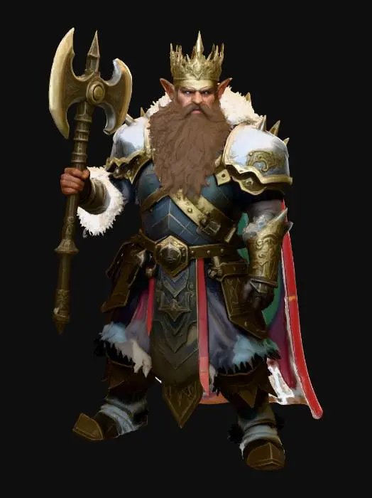 3D model for Dwarven King of the North