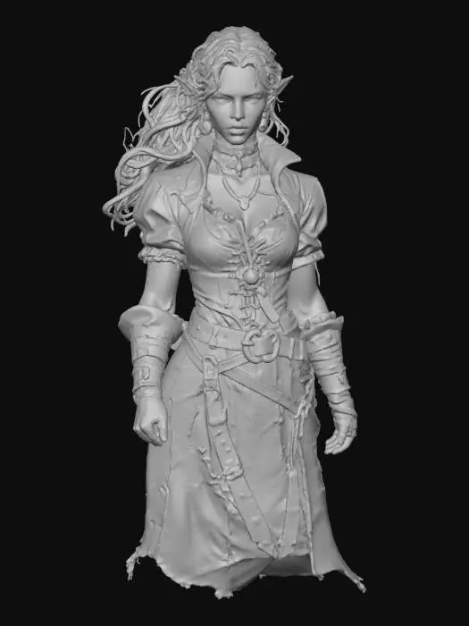 3D model for Warrior of the Dread Seas