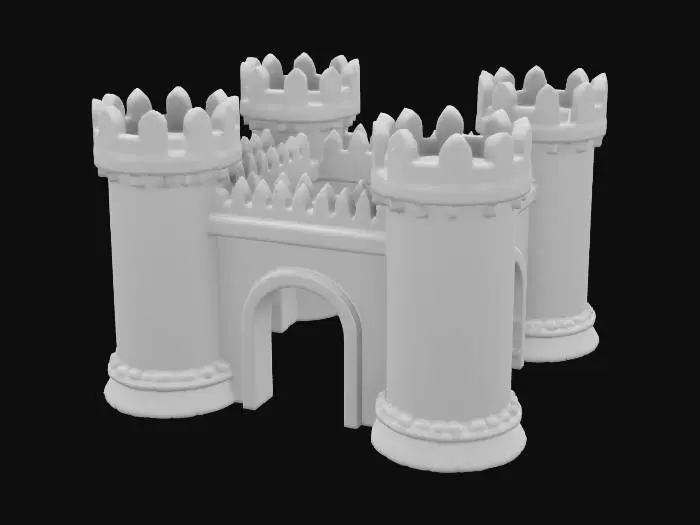 3D model for słowiański drewniany gród , #game figure#